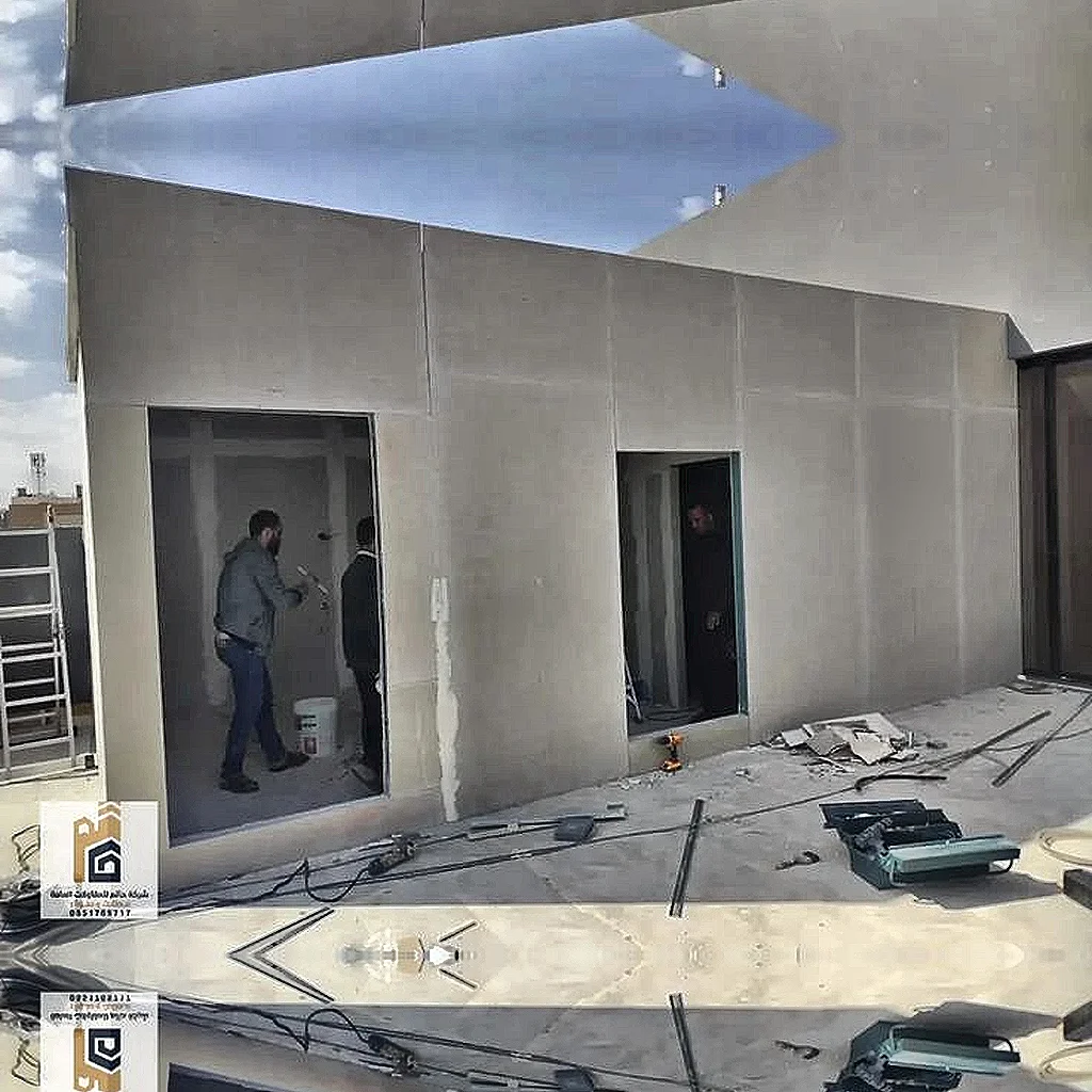 إسمنت بورد ملاحق خارجية بالرياض - مؤسسة إبداع الظل - الرياض السعودية