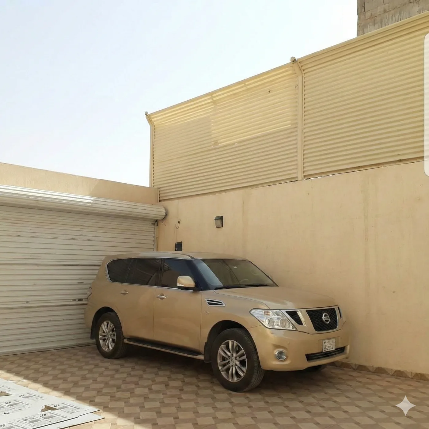 قبل التنفيذ - موقع تركيب مظلة مودرن