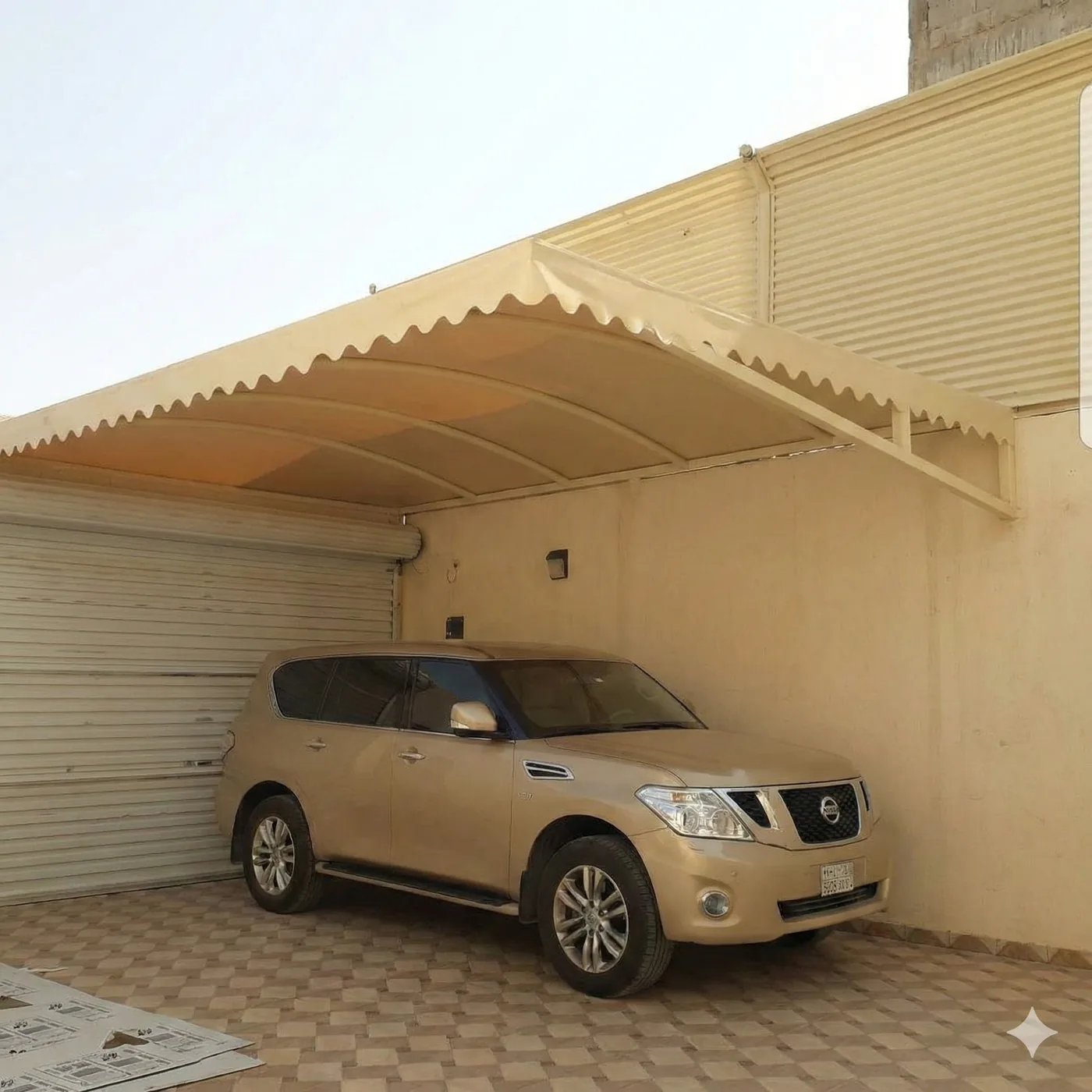 بعد التنفيذ - مظلة مودرن بتشطيب احترافي